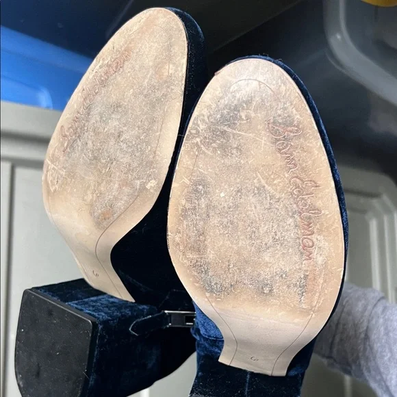 Sam Edelman Midnight Velvet Ankle Boots - Picture 6 of 8